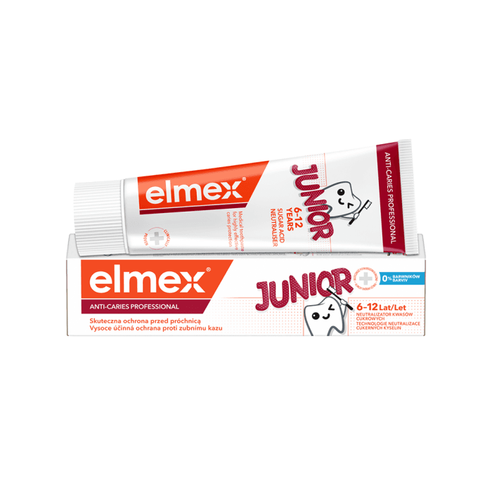 ELMEX dantų pasta vaikams ANTI-CARIES PROFESSIONAL JUNIOR, nuo 6−12 metų, 75 ml-2