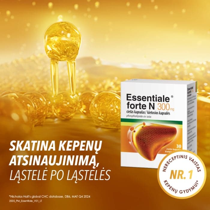 Essentiale forte N 300 mg, kietosios kapsulės, N90-1