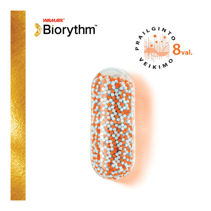 BIORYTHM ZINC (prailginto veikimo cinkas), 15 mg, 30 kapsulių-1