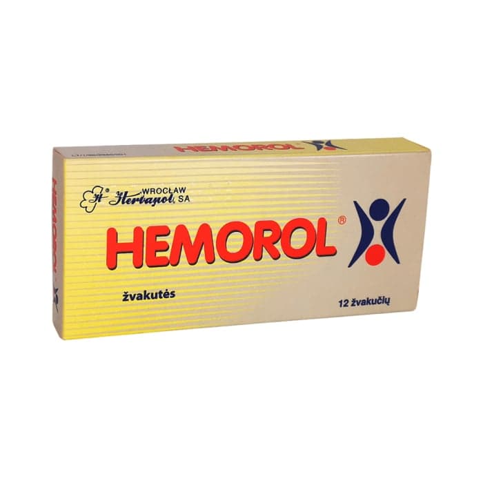 HEMOROL, Žvakutės, N12