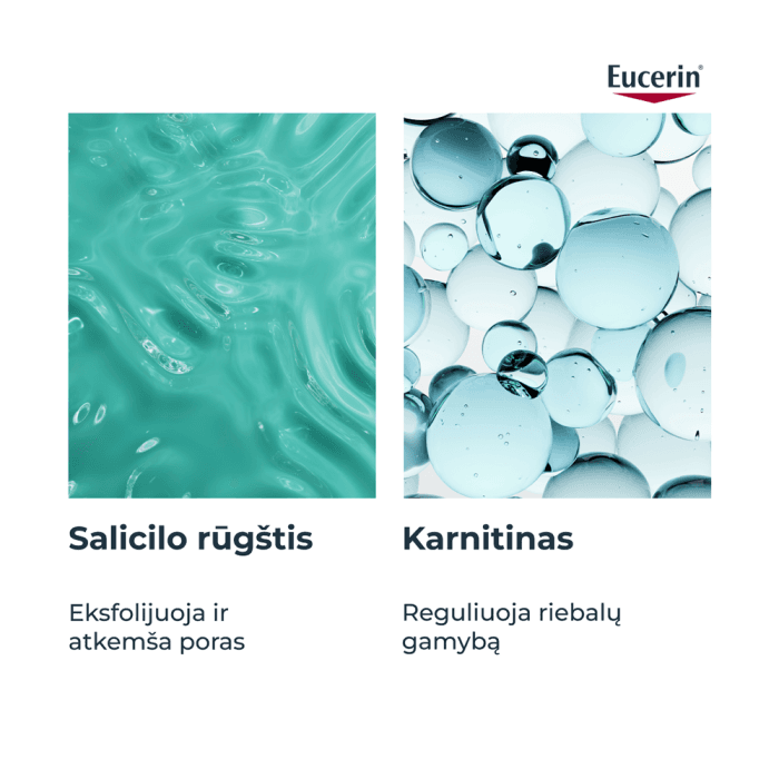 EUCERIN matinį efektą suteikiantis fluidas riebiai, į aknę linkusiai odai DERMOPURE CLINICAL, 40 ml-1