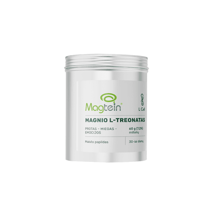 L CELL Magnio L-Treonatas, milteliai, 60 g