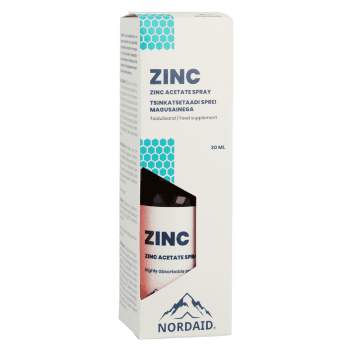 NORDAID ZINC purškiamas cinko papildas, 15mg, 30 ml