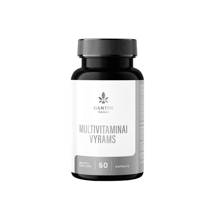 MULTIVITAMINAI VYRAMS, 60 kapsulių