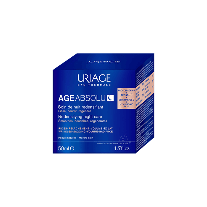 URIAGE regeneruojamoji naktinė veido kaukė AGE ABSOLU, 50 ml