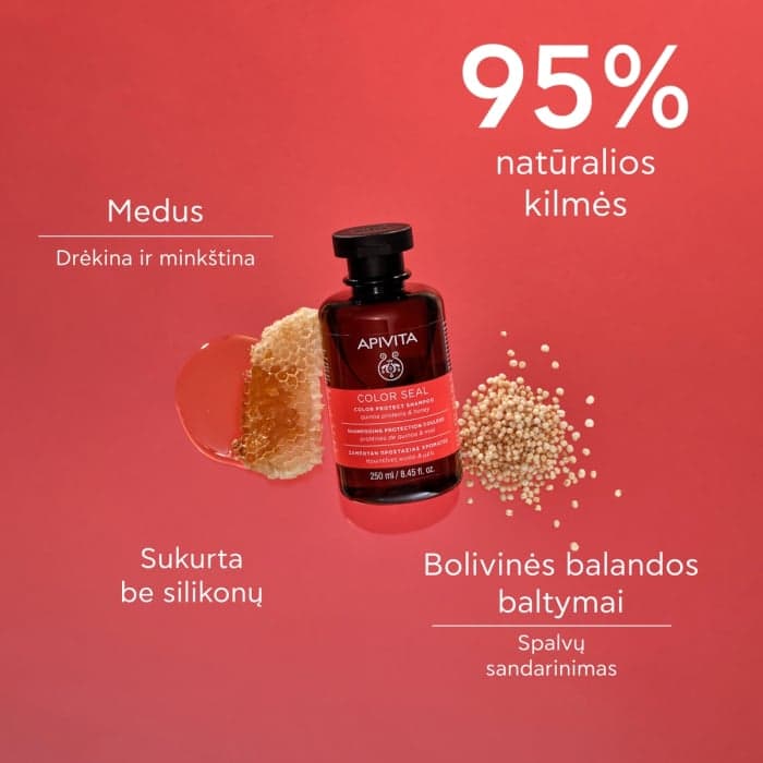 APIVITA šampūnas dažytiems plaukams, 250 ml-2