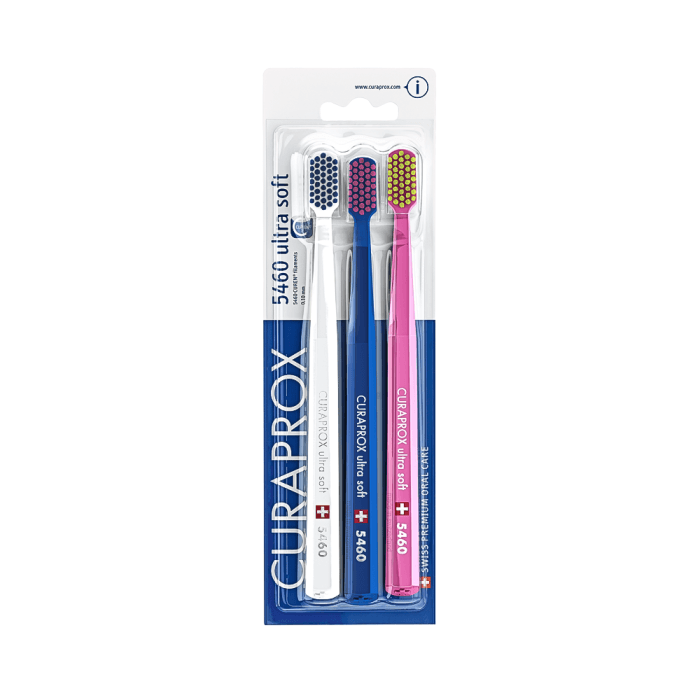 CURAPROX dantų šepetėlių rinkinys CS 5460 ULTRA SOFT, 3 vnt.
