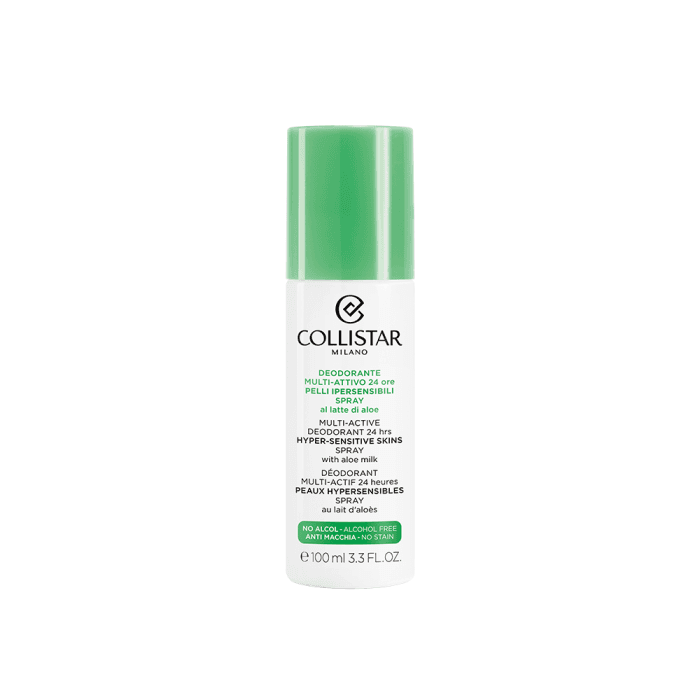 COLLISTAR, MULTI -ACTIVE HYPER-SENSITIVE SKINS 24 HOURS purškiamasis dezodorantas, 100 ml