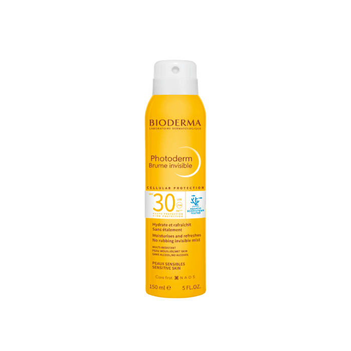 BIODERMA apsauginė veido ir kūno dulksna nuo saulės PHOTODERM BRUME INVISIBLE SPF30, 150 ml