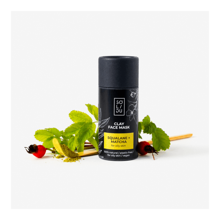 SOLIDU Molio kaukė: skvalanas + matcha, 55 g-1