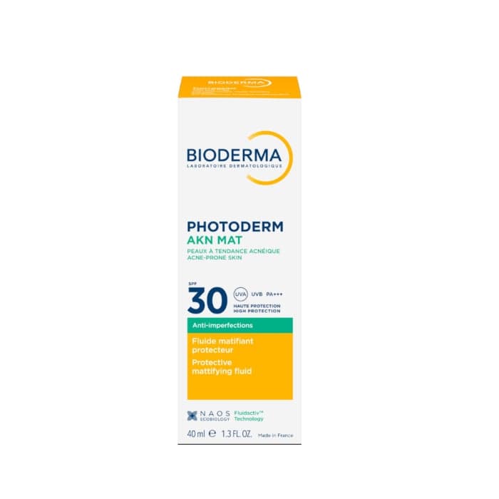 BIODERMA apsauga nuo saulės mišriai, riebiai bei į spuogus linkusiai odai, PHOTODERM AKN MAT SPF30, 40 ml