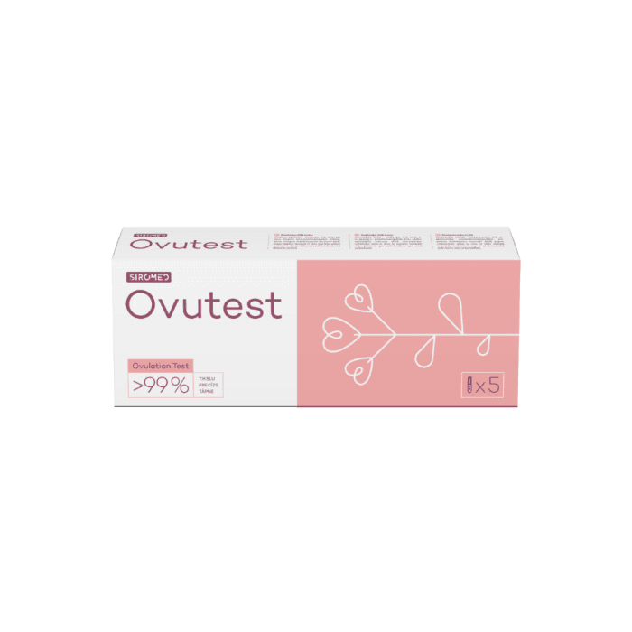 SIROMED srovinis ovuliacijos testas OVUTEST, 5 vnt.