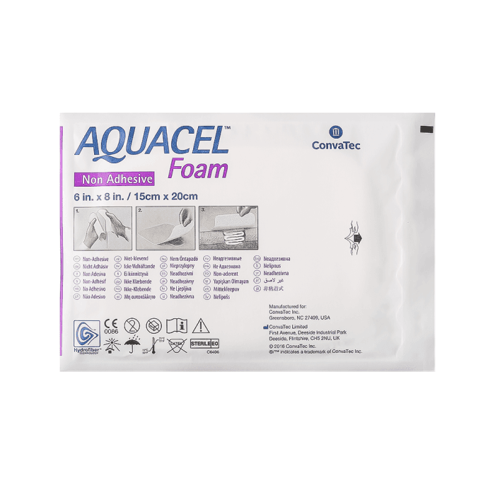 AQUACEL nelipnus tvarstis FOAM, 15 x 20 cm, 5 vnt.