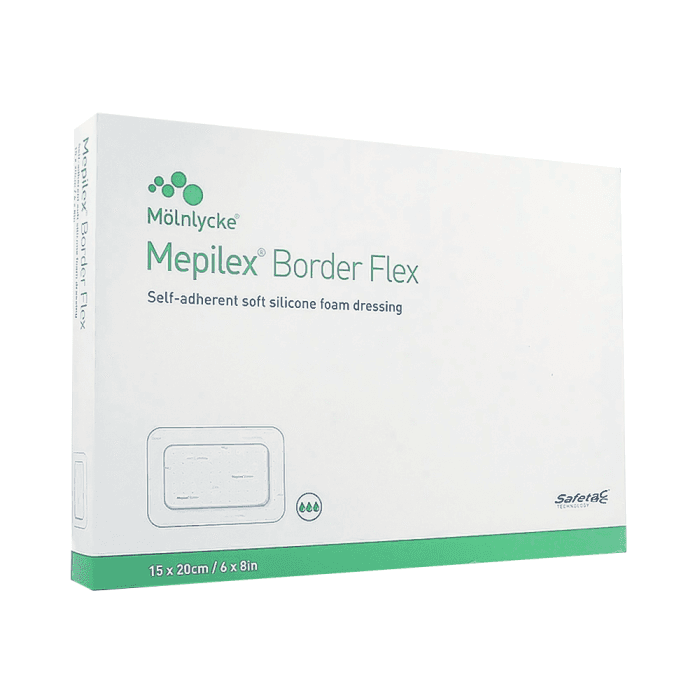 MEPILEX silikoninis tvarstis BORDER FLEX, 15 x 20 cm, 5 vnt.