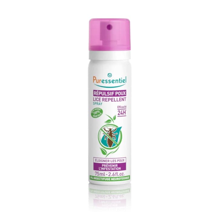 PURESSENTIEL purškiamasis repelentas nuo galvos utėlių, nuo 3 m., 1 vnt., 75 ml