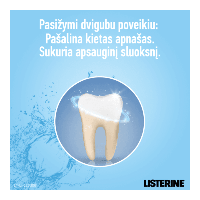 LISTERINE burnos skalavimo skystis ADVANCED WHITE MILD TASTE, nuo 12 m., 500 ml-1