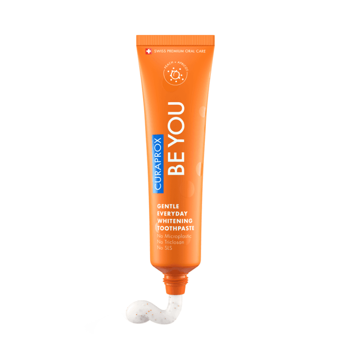 CURAPROX balinanti dantų pasta BE YOU, persikų, abrikosų ir mėtų skonio, nuo 6 m., 60 ml-1