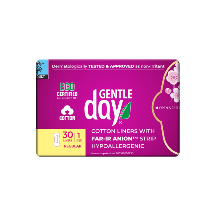 GENTLE DAY ekologiški kasdieniniai įklotai su anijonų juostele FAR-IR ANION, 30 vnt.-1