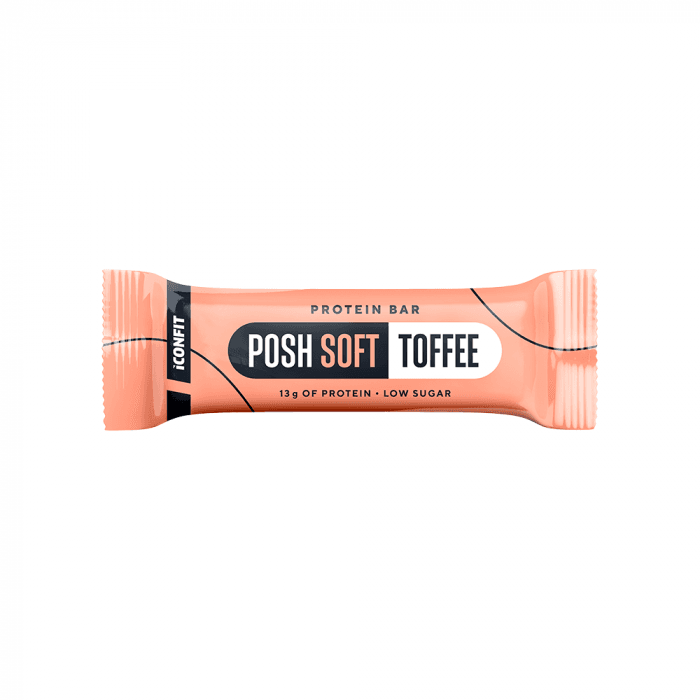 ICONFIT Posh SOFT baltyminis batonėlis Toffee skonio, 40 g