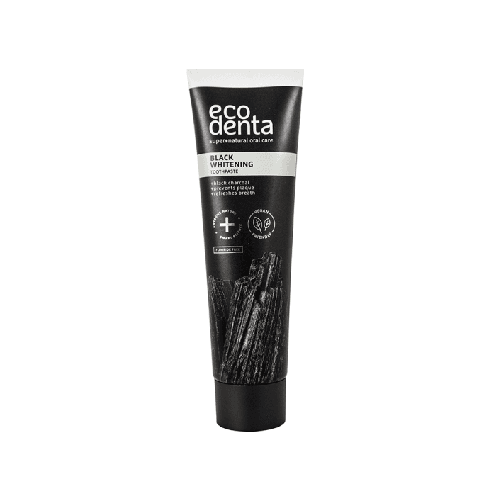 ECODENTA juoda balinamoji dantų pasta su juodąja anglimi ir Teavigo, 100 ml-2