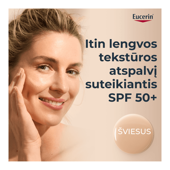 EUCERIN atspalvį suteikiantis ypač lengvas veido fluidas SUN HYFRO PROTECT SPF 50+, 50 ml-1
