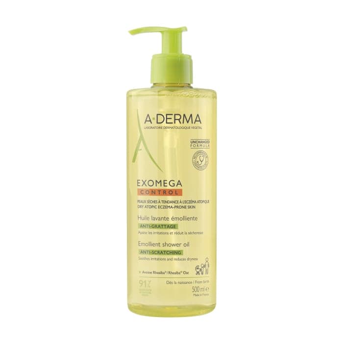 A-DERMA prausiamasis aliejus-emolientas sausai, atopinei odai EXOMEGA CONTROL, 500 ml-1