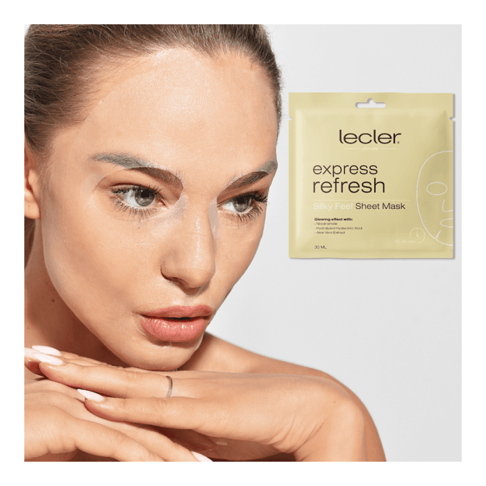 LECLER greito poveikio lakštinės veido kaukės EXPRESS REFRESH (4+1 vnt.), 5 vnt.-1