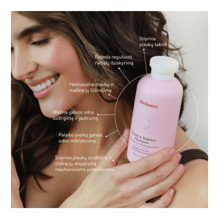 Atkuriamasis Šampūnas Dažytiems Ir Pažeistiems Plaukams „Repair & Balance“, 300 ml-1