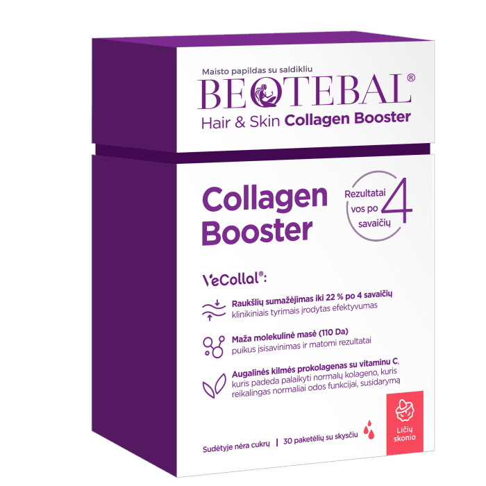 BEOTEBAL Hair & Skin Collagen Booster, 30 paketėlių