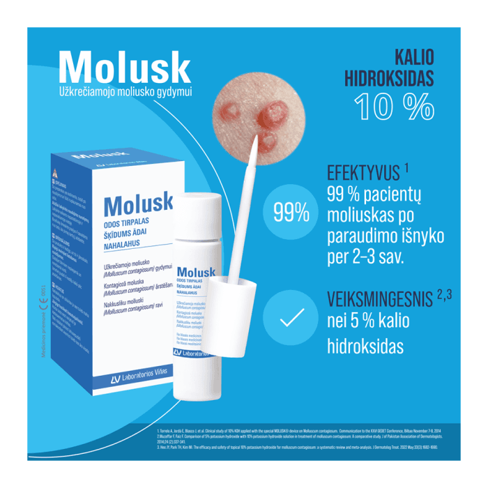 Molusk 10 % odos tirpalas, 3 g-2