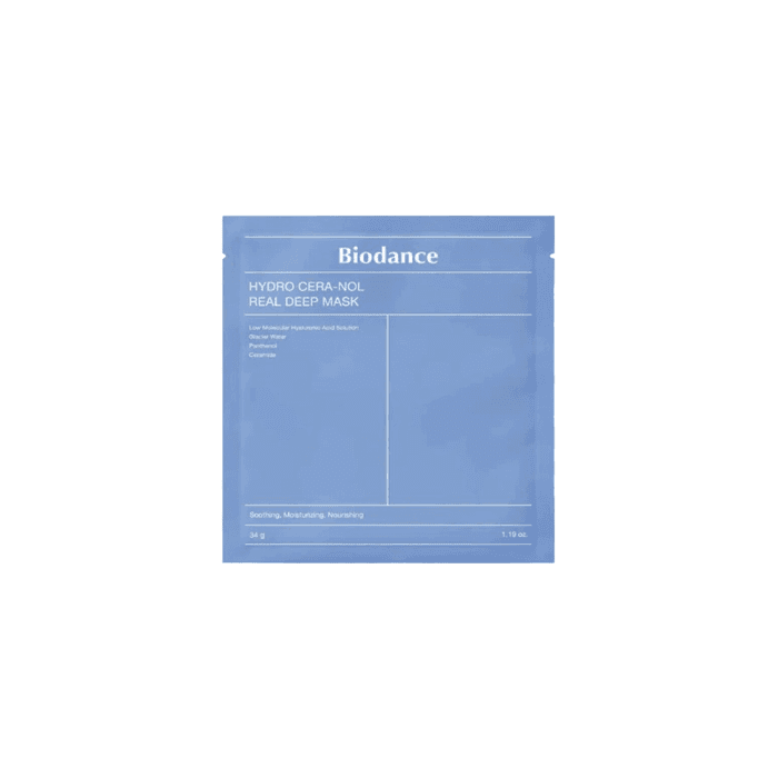 BIODANCE, lakštinė veido kaukė, HYDRO CERA-BOL REAL DEEP MASK, 1 vnt., 34 g