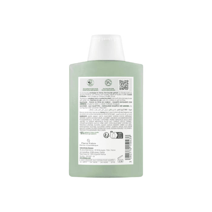 KLORANE šampūnas su migdolų ekstraktu ploniems, silpniems plaukams  ALMOND, 200 ml-1