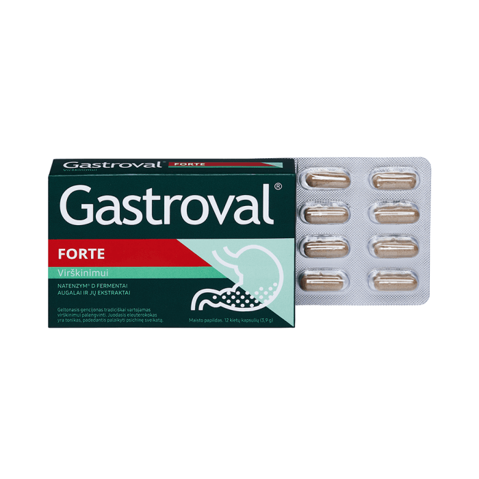 GASTROVAL FORTE, 12 kapsulių-1