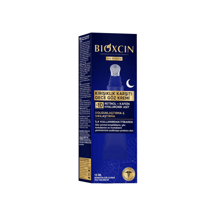 BIOXCIN AGE REVERSE naktinis paakių kremas su hialurono rūgštimi, 15 ml-1