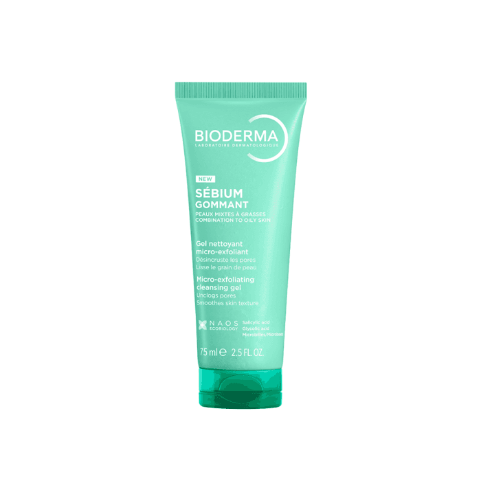 BIODERMA švelnus šveitiklis riebiai ir mišriai odai SÉBIUM GOMMANT, 75 ml