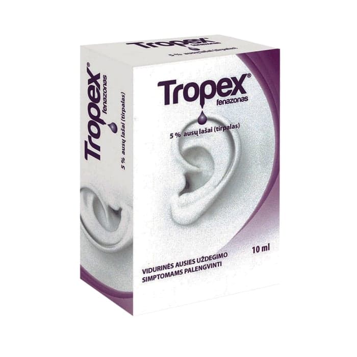 Tropex, 50mg/ml, ausų lašai, tirpalas, N1