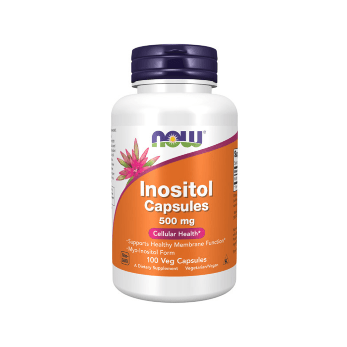 NOW Inositol 500 mg, 100 kapsulių