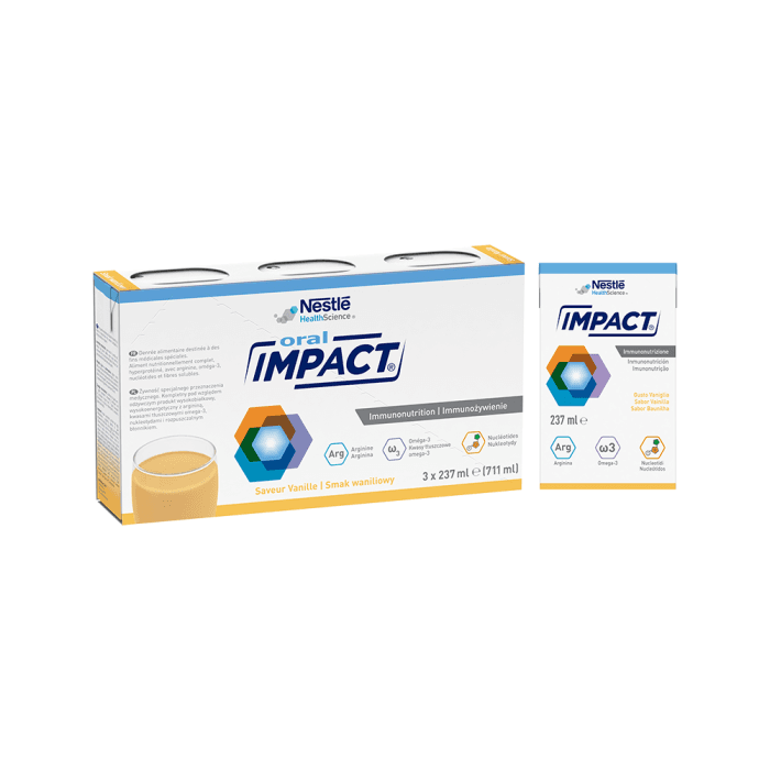 IMPACT ORAL, vanilės skonio gėrimas, 237ml, 3 pakeliai-1