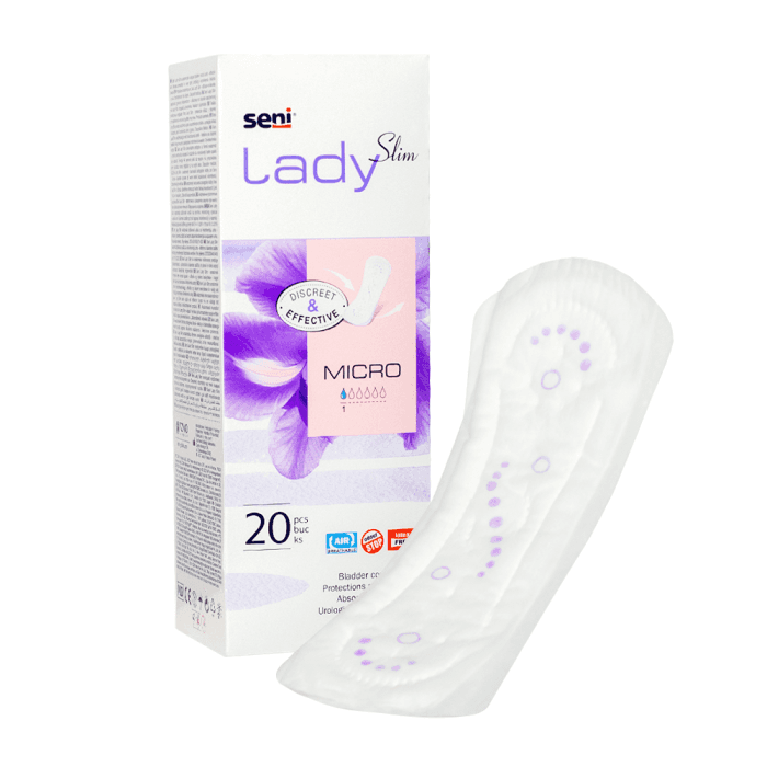 SENI moteriški įklotai nelaikančioms šlapimo LADY SLIM MICRO, 20 vnt.-1