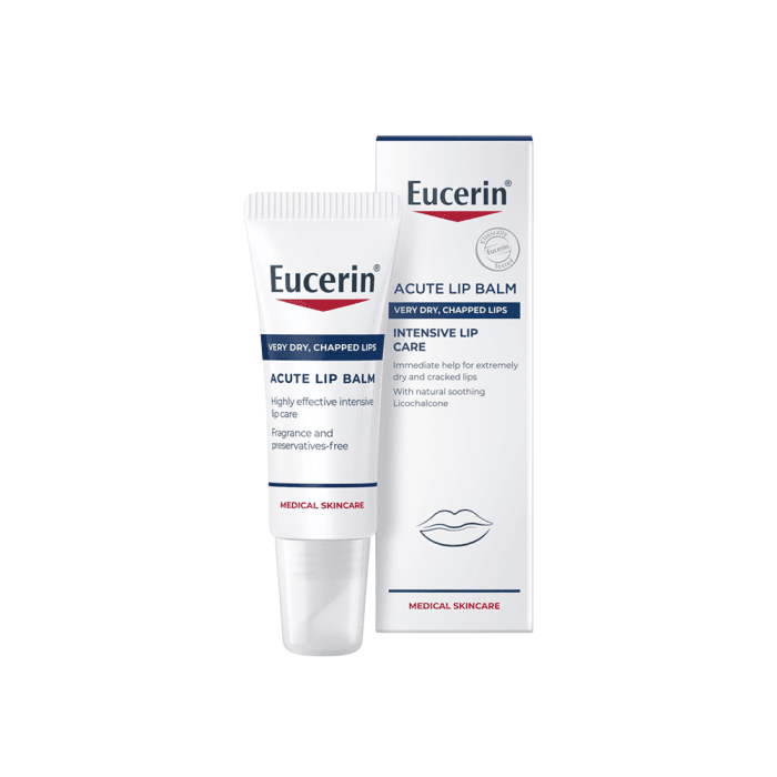 EUCERIN lūpų balzamas sausoms lūpoms ACUTE LIP BALM, 10 ml