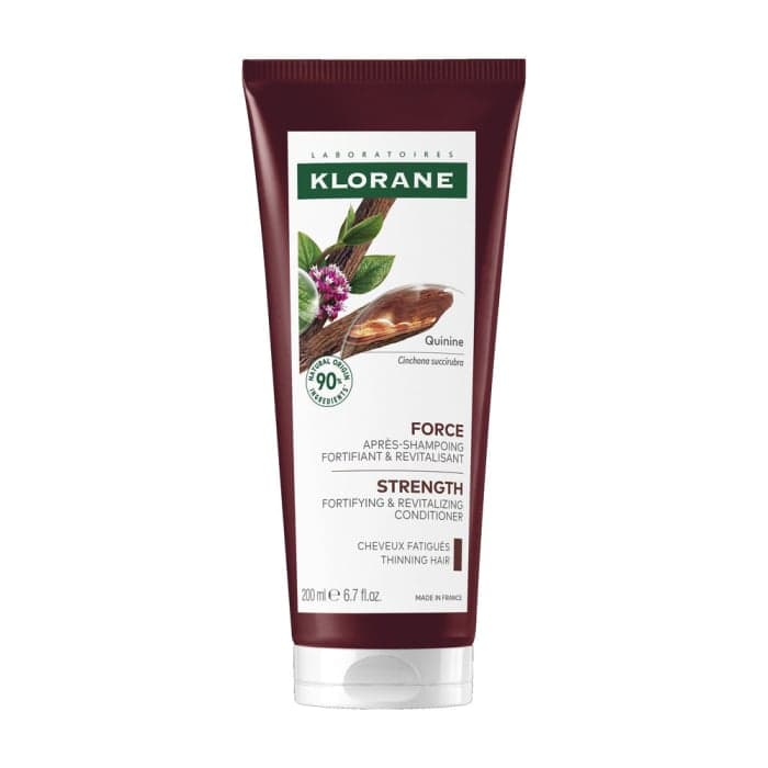 KLORANE stiprinantis plaukus kondicionierius su chininu ir ekologišku edelveisu, 200 ml