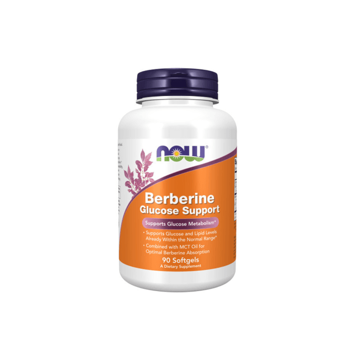 NOW Berberine Glucose Support, 90 minkštų kapsulių