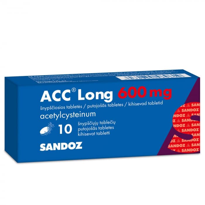 ACC Long, 600mg, Šnypščiosios tabletės, N10