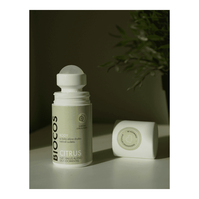 BIOCOS natūralus alūno dezodorantas CITRUS, citrusų kvapo, 50 ml-2
