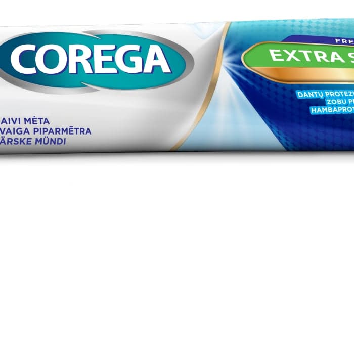 Corega Extra Strong Fresh fiksuojantis kremas mėtų skonio 40g, 40 g-1