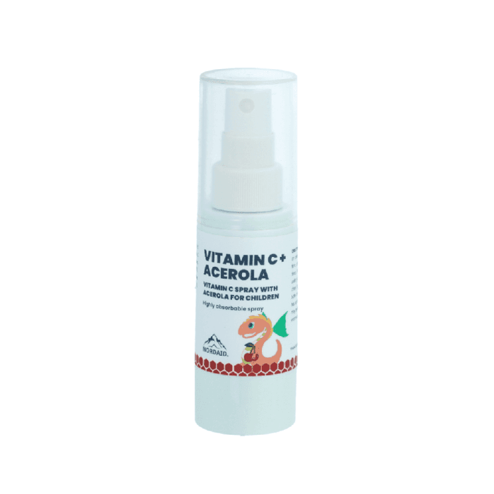 NORDAID purškiamas vitaminas C + acerola vaikams, 30 ml-2