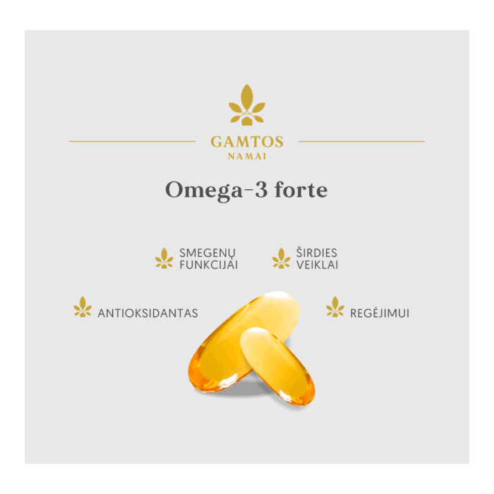 GAMTOS NAMAI OMEGA-3 FORTE, 90 kapsulių-1
