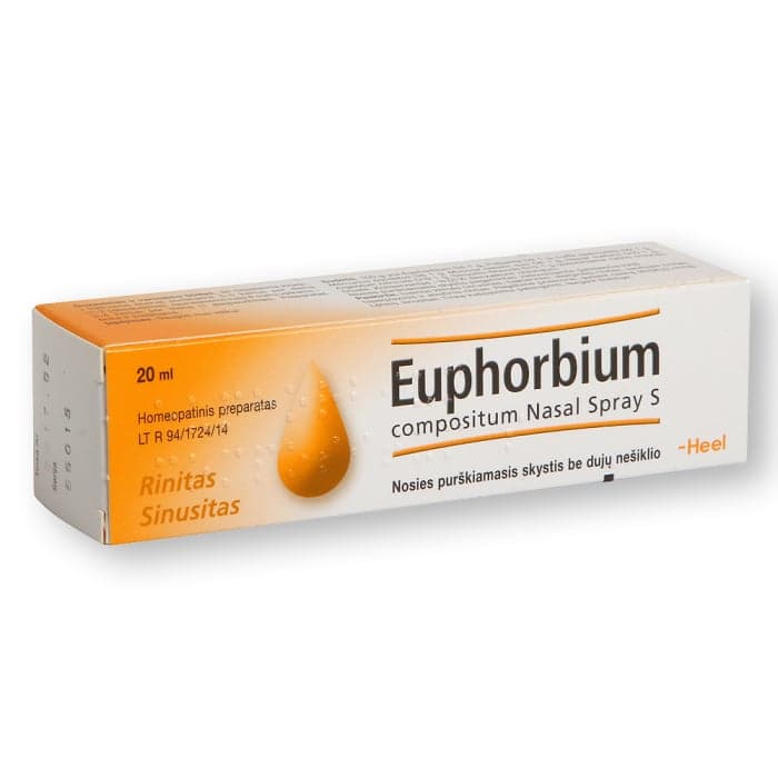 EUPHORBIUM COMPOSITUM S, 20 ml, nosies purškalas (tirpalas), N1-1