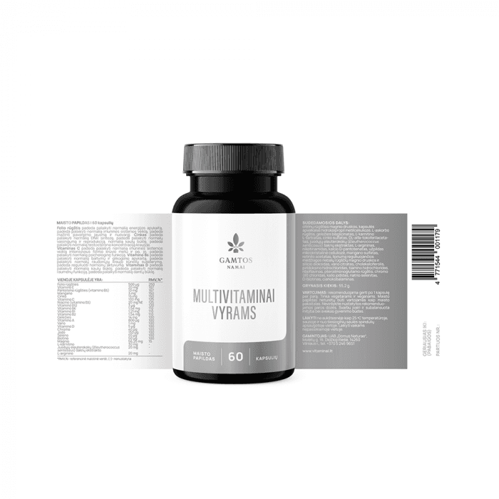MULTIVITAMINAI VYRAMS, 60 kapsulių-1