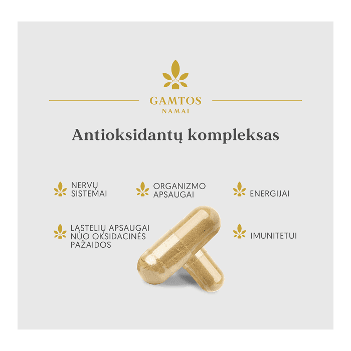 GAMTOS NAMAI ANTIOKSIDANTŲ KOMPLEKSAS, 60 kapsulių-1